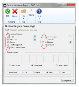 How to disable the Home Page in Microsoft Dynamics GP